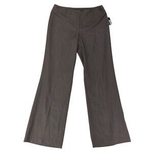 NIC+ZOE Brown Straight Leg Pants